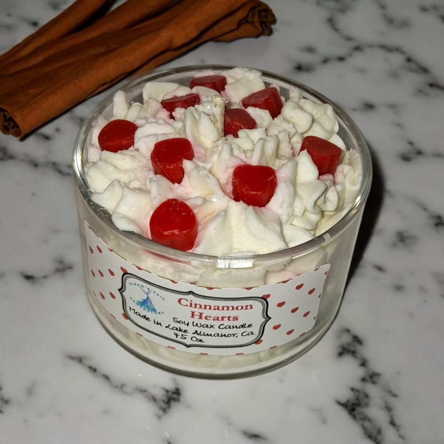 Red Hot Hearts Luxury Dessert Candle