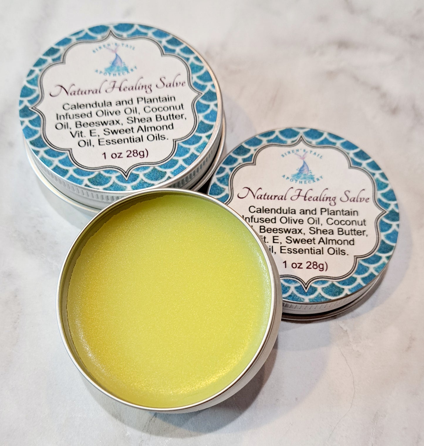 Organic Calendula and Plantain Natural Healing Salve