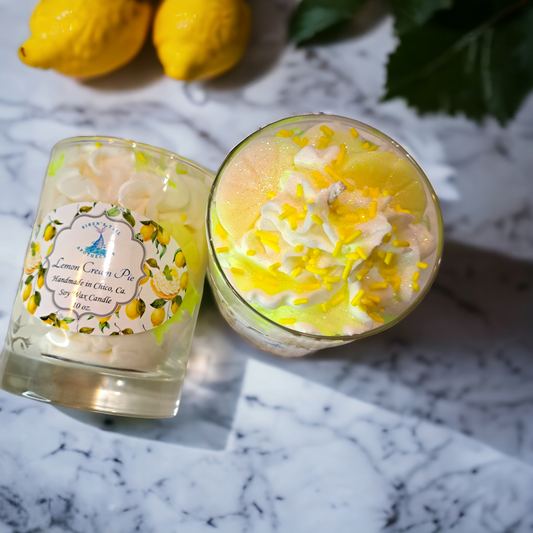 Lemon Cream Pie Luxury Dessert Candle