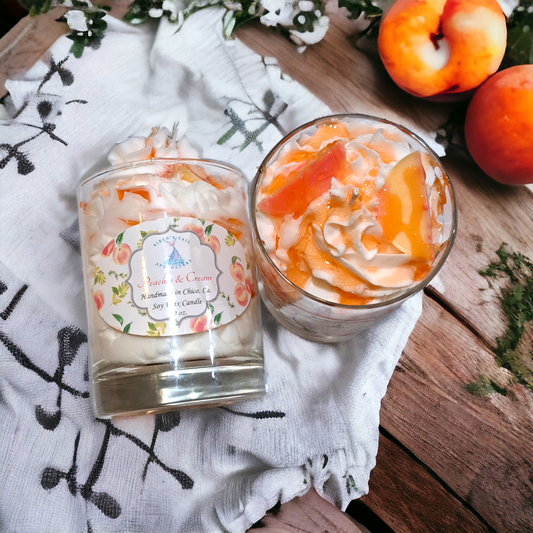 Peaches & Cream Luxury Dessert Candle