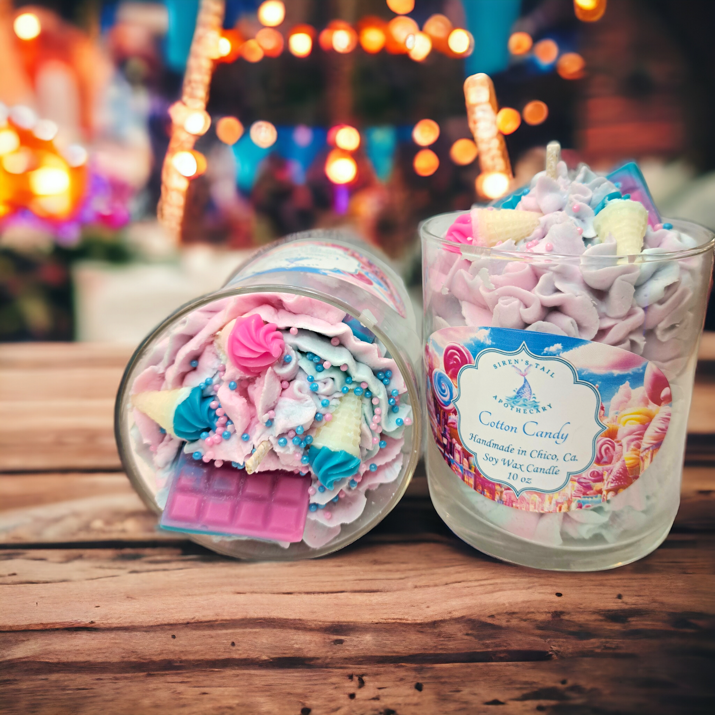 Cotton Candy Luxury Dessert Candle