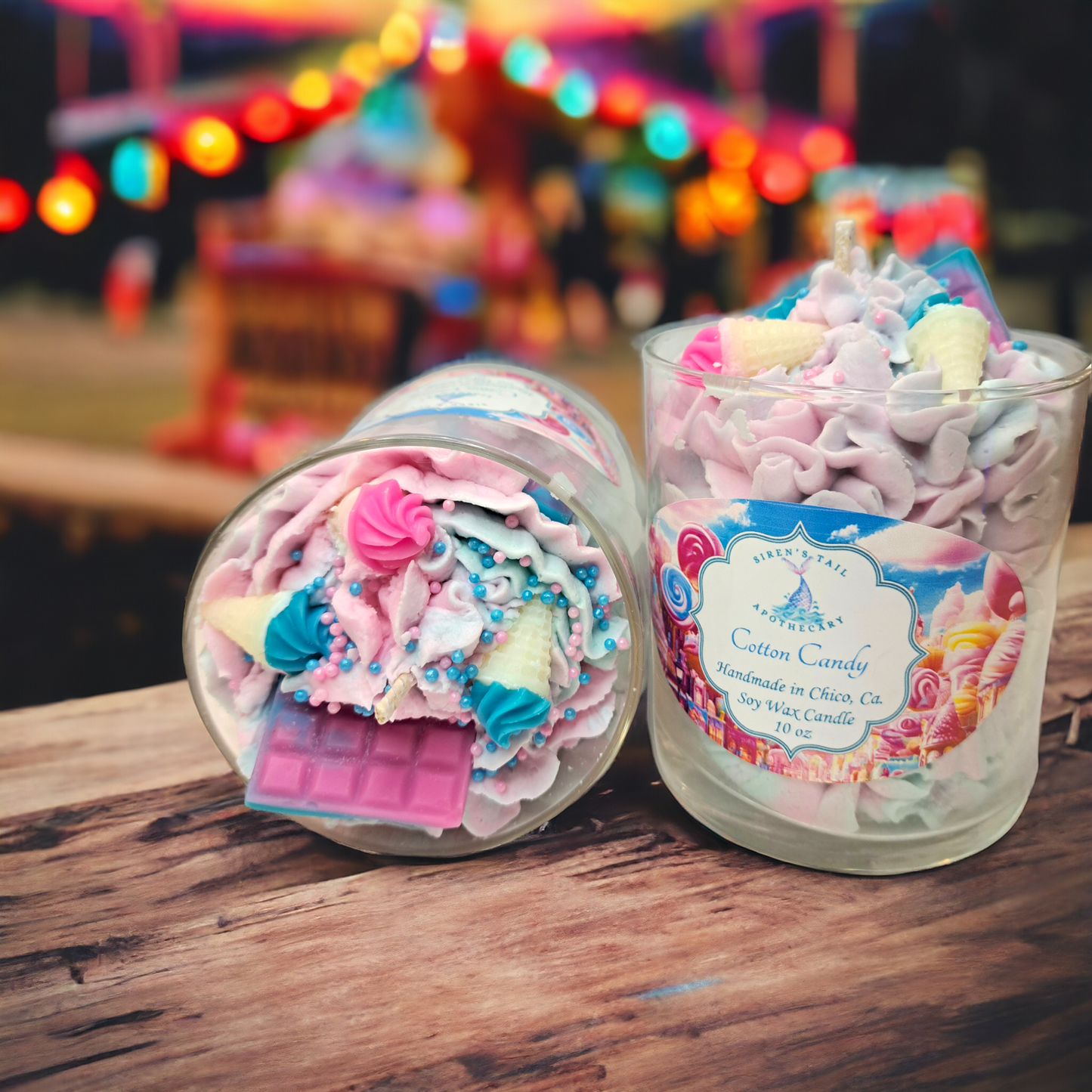 Cotton Candy Luxury Dessert Candle