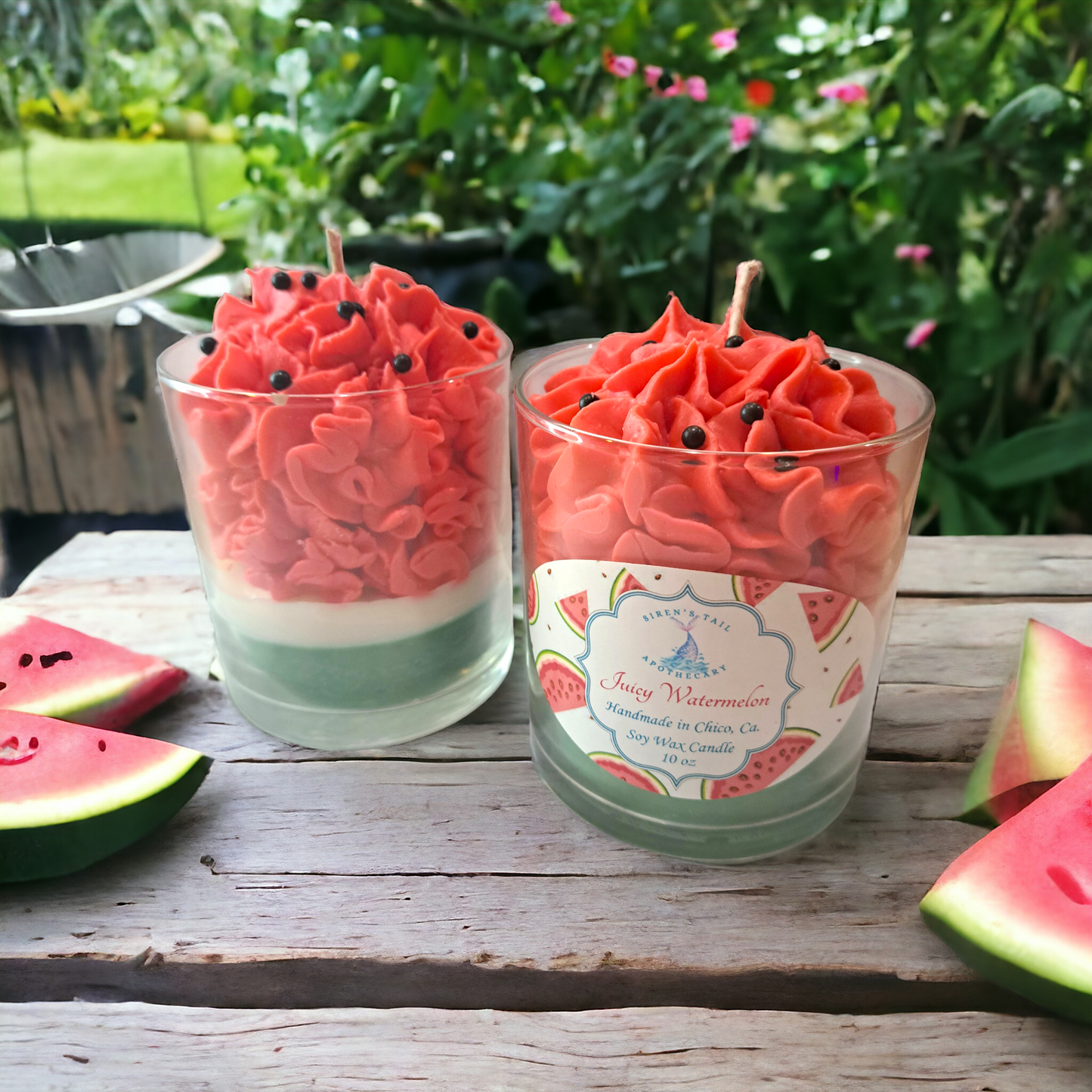 Juicy Watermelon Luxury Dessert Candle