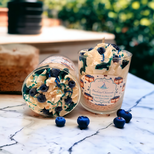 Blueberry Cheesecake Luxury Dessert Candle