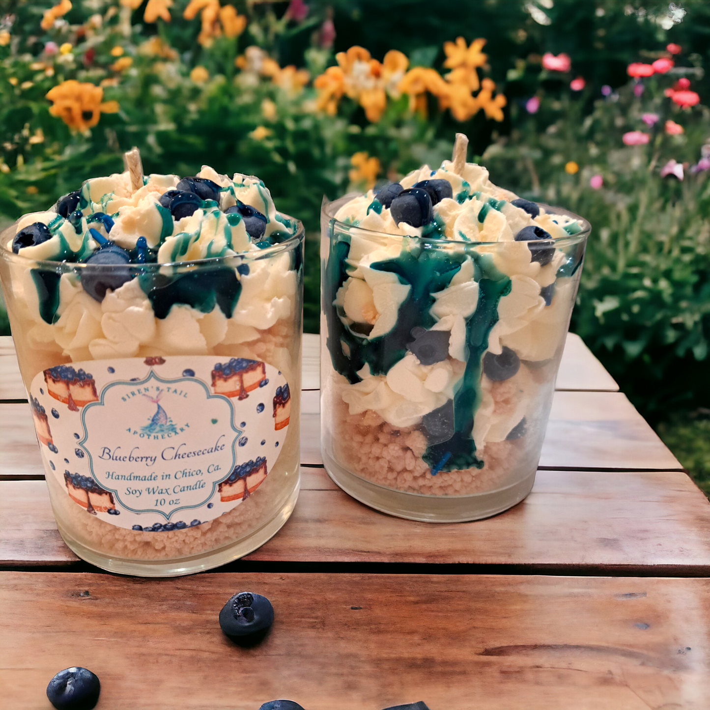 Blueberry Cheesecake Luxury Dessert Candle