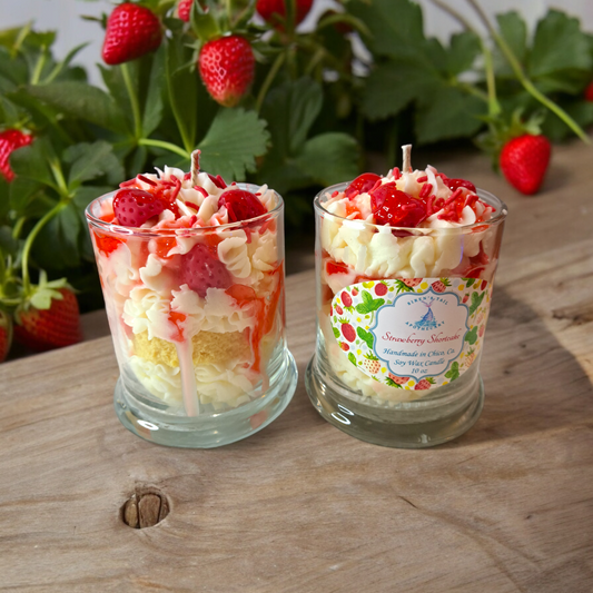 Strawberry Shortcake Luxury Dessert Candle