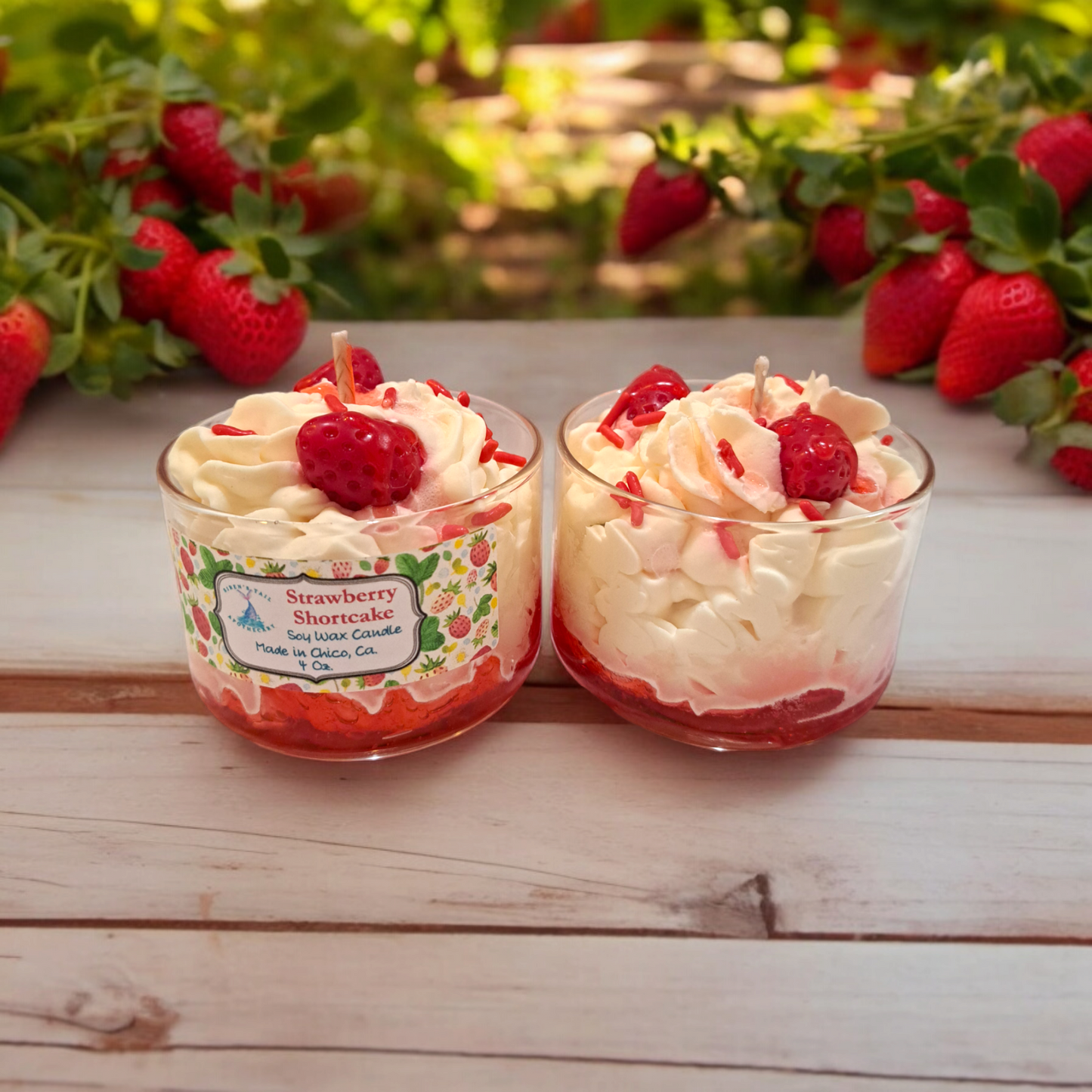 Strawberry Shortcake Luxury Dessert Candle