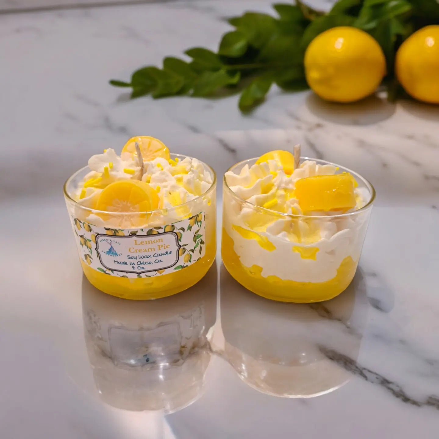 Lemon Cream Pie Luxury Dessert Candle